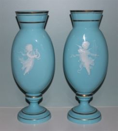 blue vases