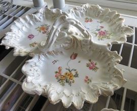 Limoges France Divided Dish with Handle