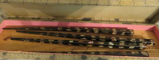 Lacquered Mother of Pearl Chopsticks