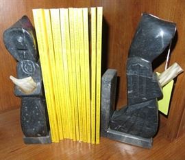 Alabaster Marble Monk Bookends  