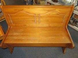 Oak Storage Bench