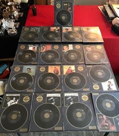 ELVIS COLLECTION: 17 RIIA certified Platinum records framed/sealed