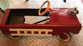 Vintage Firetruck pedal car