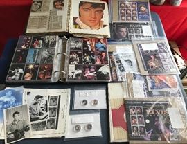 ELVIS: photo albums, stamp collections, colorized quarters.......