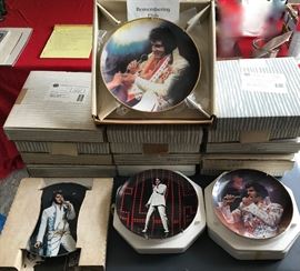 ELVIS: Bradford Exchange collectors plates w COA in orig shipping boxes.