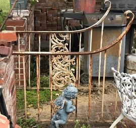 Antique white Iron gates