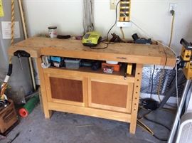 20” x 58” work bench. $125.00