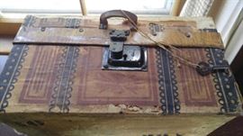 Wonderful antique box with key