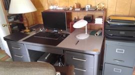 Vintage metal desk
Filing cabinet