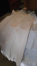 Antique linen Christening gowns