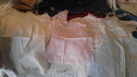 Vintage linen baby clothes