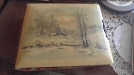 Victorian photo album Celluloid cover