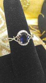 Sterling Silver sapphire