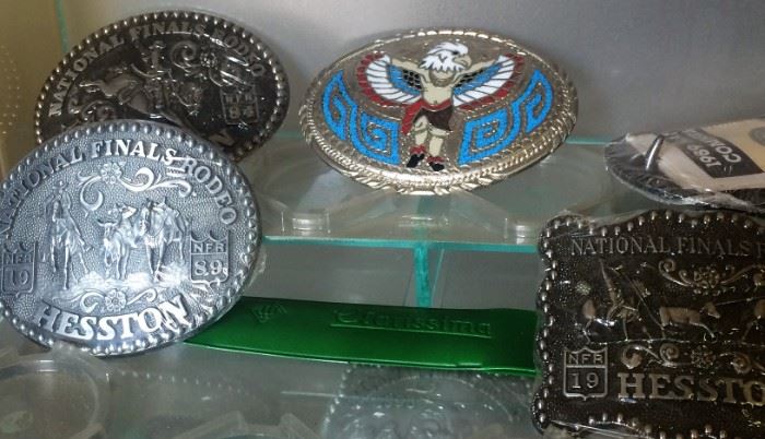 A Few of the Many Vintage Belt Buckles Available