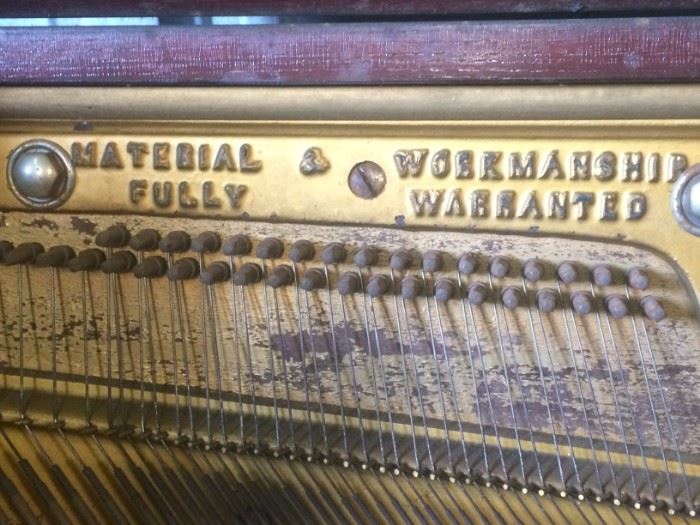More Detail Werner Upright Piano circa 1910-1920