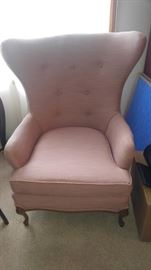 Queen Anne wing back chair