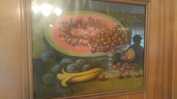 1920's watermelon fruit lithograph