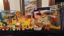 lots of amazing vintage fisher price toys