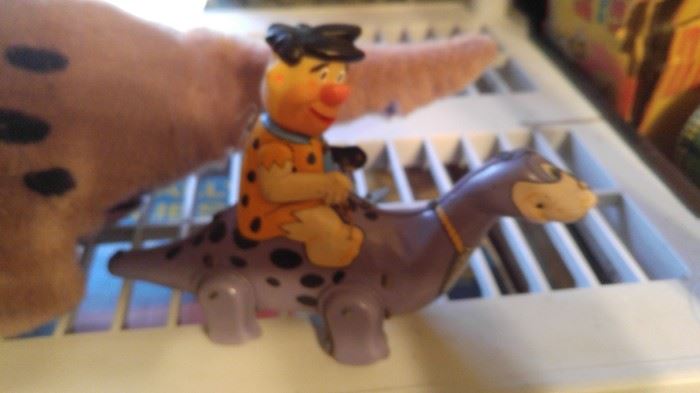 Flintstones wind up fred & dino marx toys