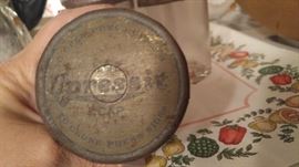 Rare find early 1920's jelly glasses with the metal lids