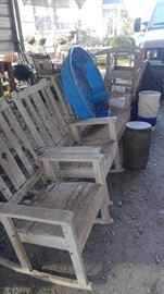Vintage solid Pine painted furniture