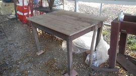 Surpise old farm kitchen table
