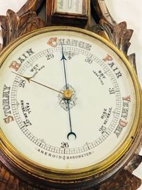 1909 Porcelain Face Barometer Aneroid