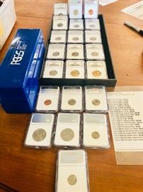 2005 Graded Coins 22 pcs