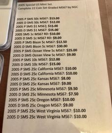 Price List 2005 Graded Coins 22 pcs