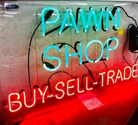 Neon Pawn Shop Sign