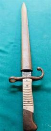Antique 1891 Mauser Bayonett German Made Marked Weylesberg Kirschbaum Also Same Matching Numbers on Metal Sheath and Bayonet