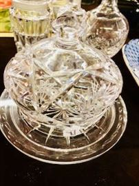 Fabulous Cut Glass Butter Dish