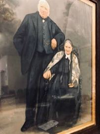 Antique Pastel painting