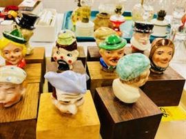 Figural Liquor Bottle Top Collection