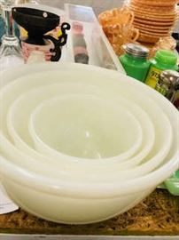 Set of 4 Fire King Bowls