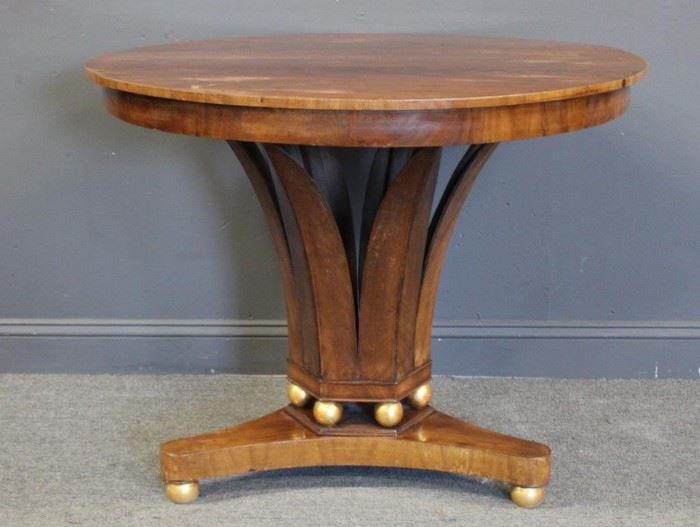 Antique Russian Neoclassical Style Center Table