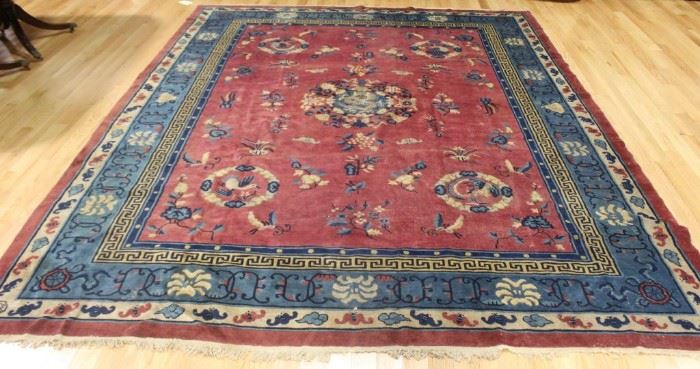 Art Deco Chinese Hand Woven Carpet