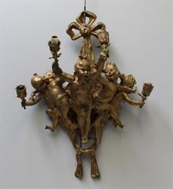 Century Large and Quality Gilt Bronze Putti