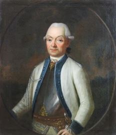 FRANCK th C Oil on Canvas Portrait of a