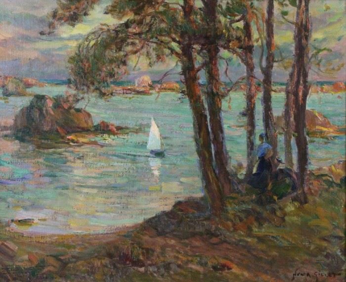 GILLET NumaFrancois Oil on Canvas Coastal