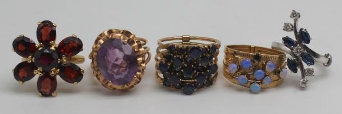 JEWELRY Assorted Gold Cocktail Rings