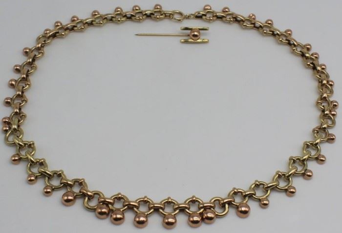 JEWELRY kt Rose Gold and Yellow Gold Suite