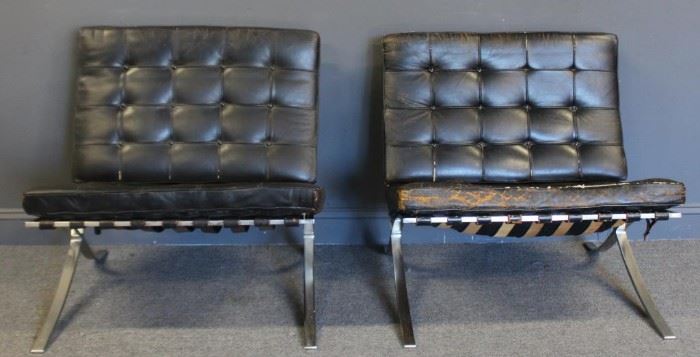 MIDCENTURY Knoll Signed Pair Of Mies