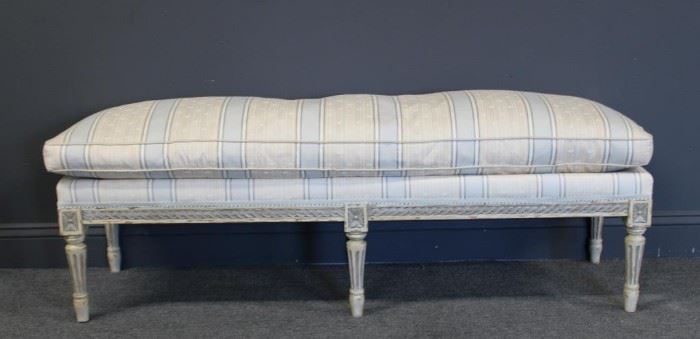 Quality Louis XV Style Window Bench with Down