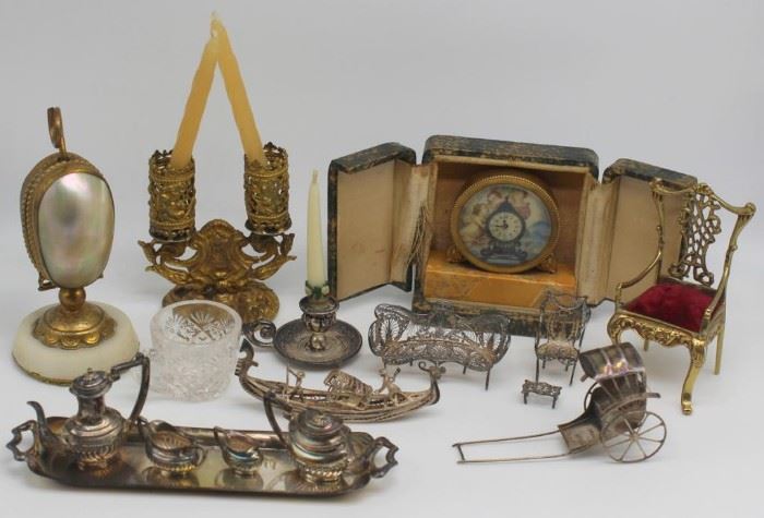 SILVER Assorted Antique Decorative Accessories