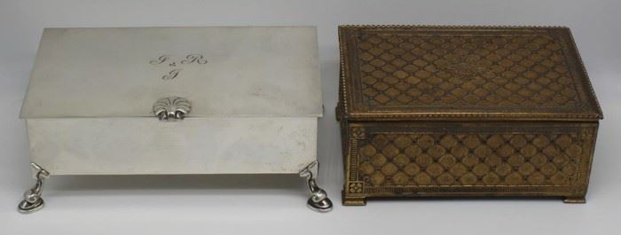 STERLING Grouping of Tiffany Decorative Boxes