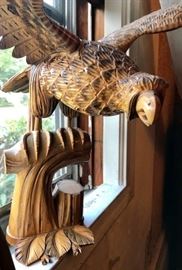 Carved eagle