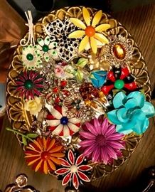 Flower pins