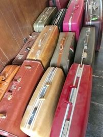 Many suitcases