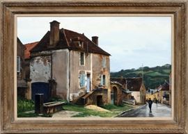 OGDEN MINTON PLEISSNER (AMERICAN, 1905–1983), OIL ON CANVAS, H 24", L 36", "BURGUNDY"
Lot # 2010 